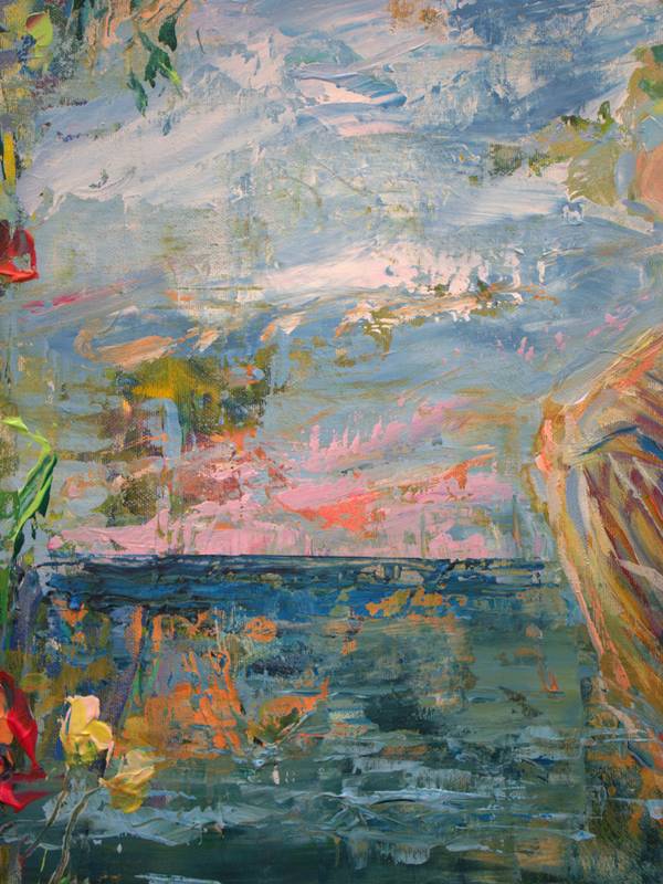 Nancy avait perçu chez Marco, son jardinier, un regard blessé par les yeux des femmes. Elle avait tenté de saisir ce bleu mélancolique, celui de l'azur d'octobre, inappropriable. Fine Art Painting francois page - Subjektiv.art