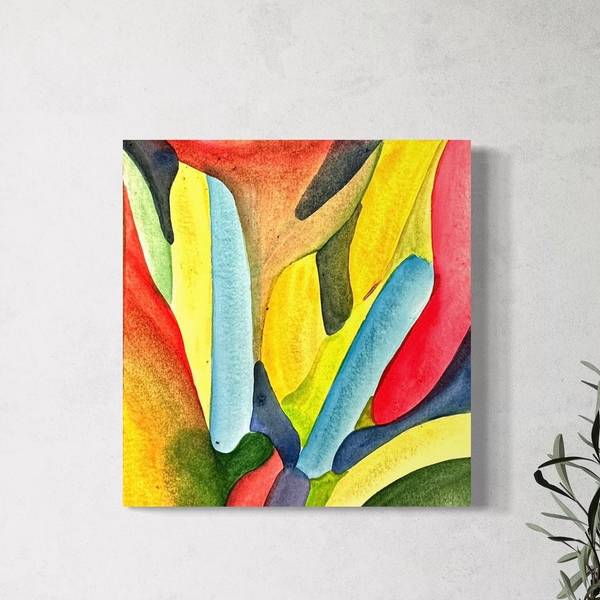Colour Stains Abstract Painting Joao Batarda - Subjektiv.art