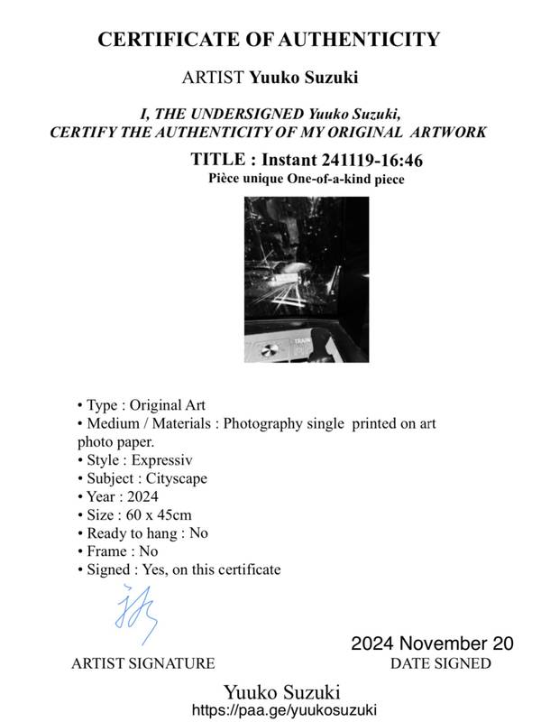 Instant 241119-16:46 Expressive and gestural Photography Yuuko Suzuki - Subjektiv.art
