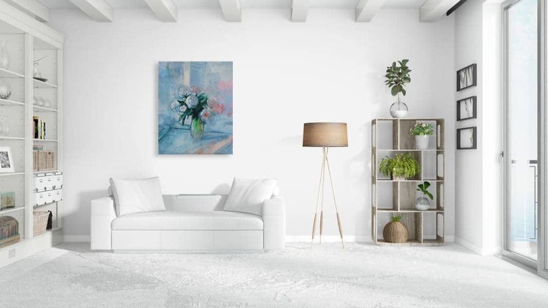 Peonies Fine Art Painting Artem Andreichuk - Subjektiv.art
