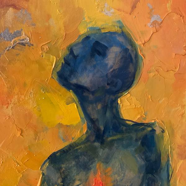 Adam and Eve Modern Painting Julia Chemerys - Subjektiv.art