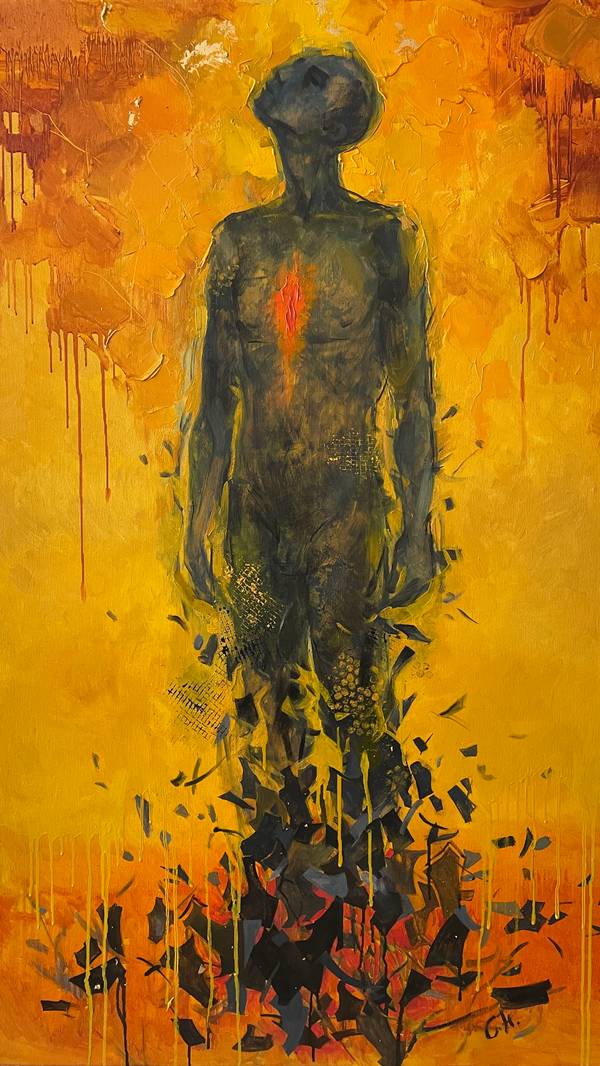 Adam Modern Painting Julia Chemerys - Subjektiv.art