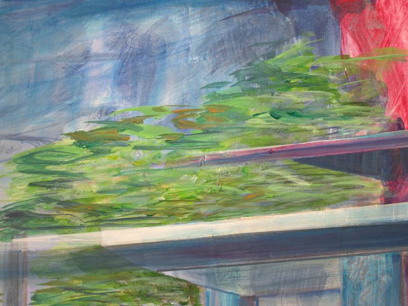 La fête avait battu son plein dans la villa d'Olga. Le lendemain nous habitions encore un autre monde même si l’air semblait lentement se remettre en ordre. Expressive and gestural Painting francois page - Subjektiv.art