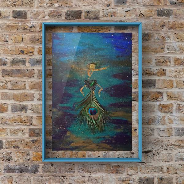 Night Queen Modern Painting Sandra Bertalanffy - Subjektiv.art
