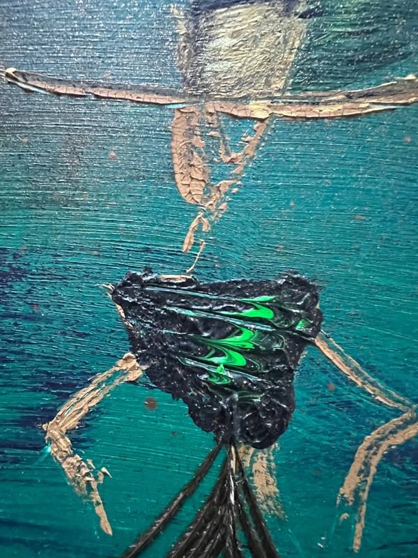 Night Queen Modern Painting Sandra Bertalanffy - Subjektiv.art