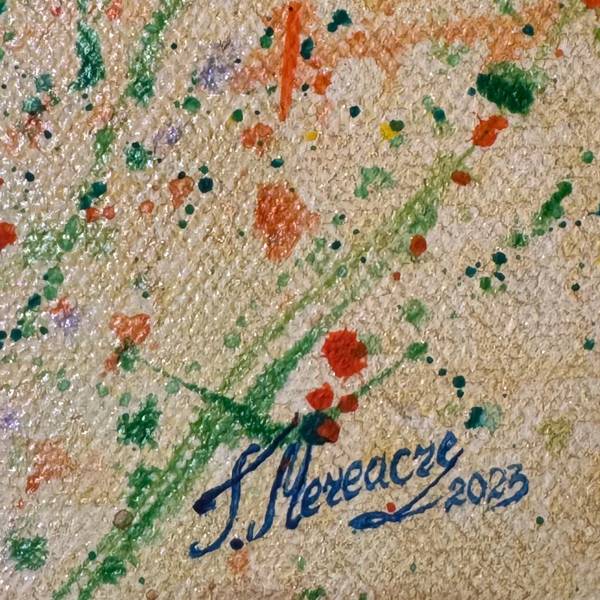 Iris Abstract Painting Tatiana Mereacre - Subjektiv.art