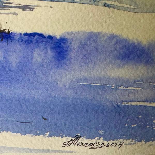 Winter Landscape Fine Art Painting Tatiana Mereacre - Subjektiv.art