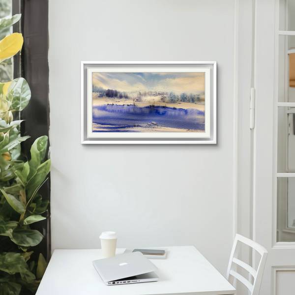 Winter Landscape Fine Art Painting Tatiana Mereacre - Subjektiv.art
