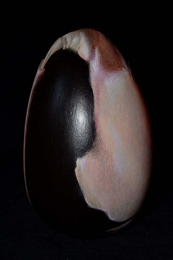 Shell Shape in Red Surrealistic Painting Yuliia Holub - Subjektiv.art