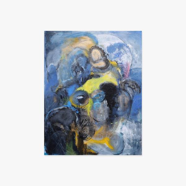 black blue and yellow Abstract Painting Artem Andreichuk - Subjektiv.art