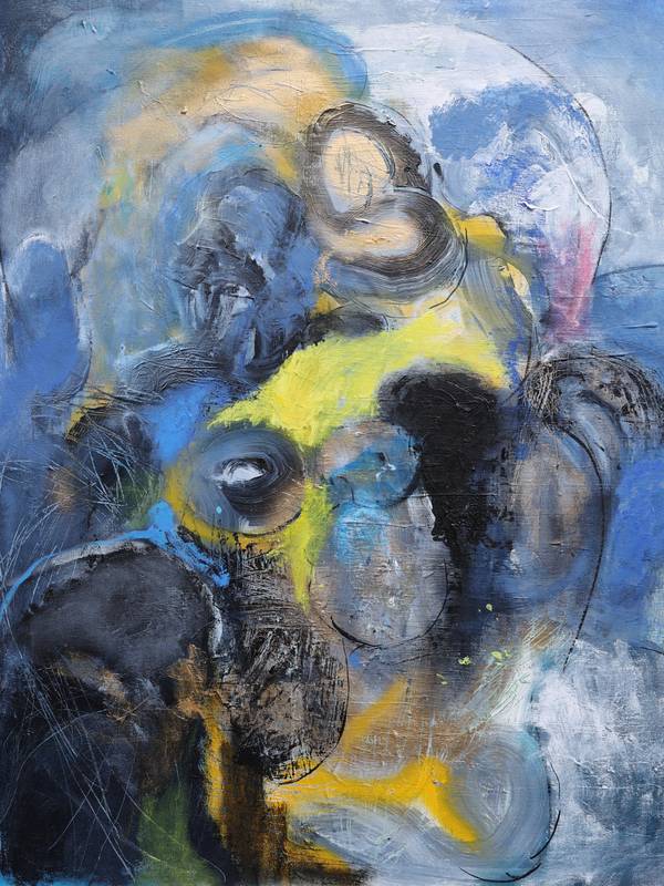 black blue and yellow  - Subjektiv.art