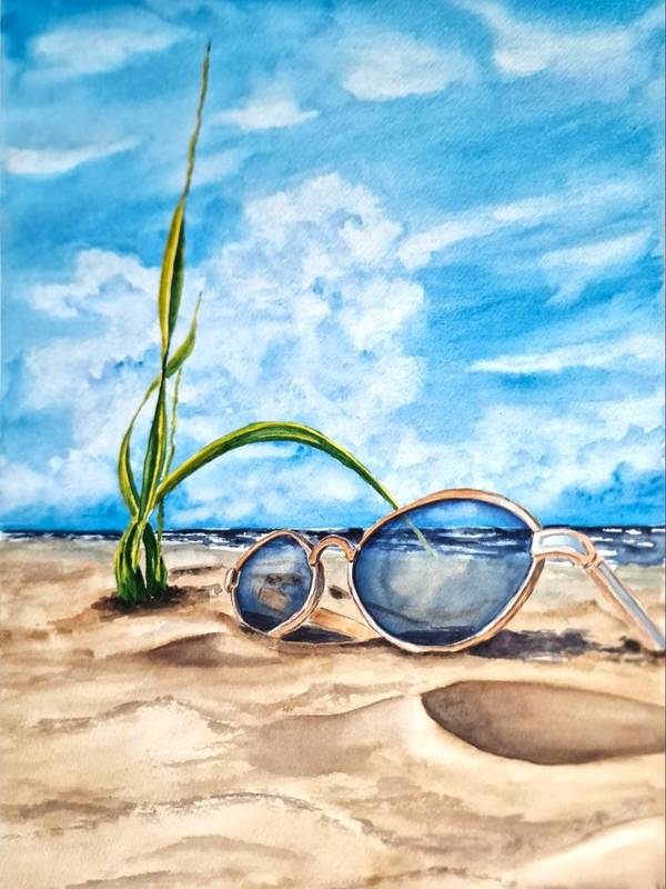 Angle of view Expressive and gestural Painting Olena Yemelianova - Subjektiv.art