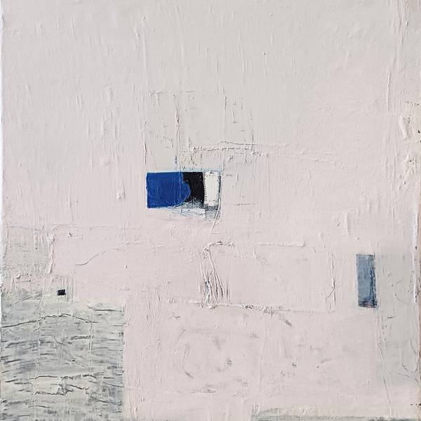 Winter in the suburbs Abstract Painting Yaryna Shumska - Subjektiv.art