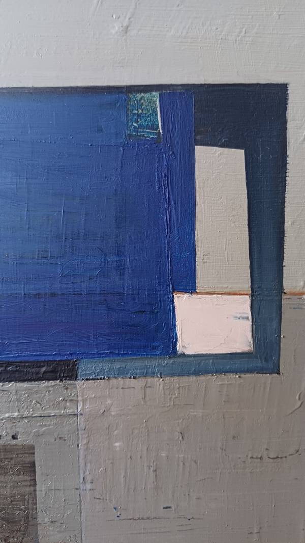 Harbor Abstract Painting Yaryna Shumska - Subjektiv.art