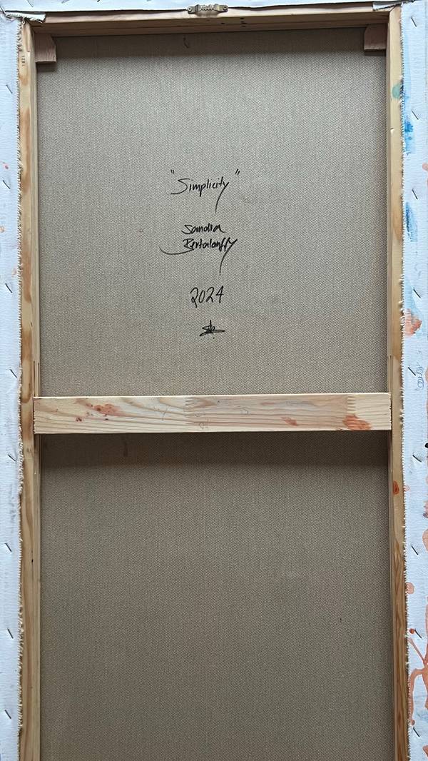 Simplicity Modern Painting Sandra Bertalanffy - Subjektiv.art