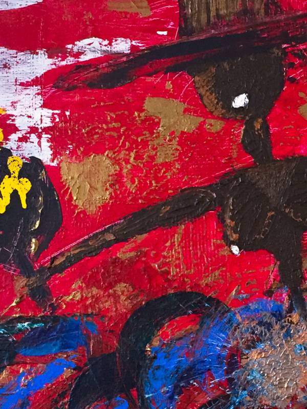 Fertility Goddess Modern Painting Sandra Bertalanffy - Subjektiv.art