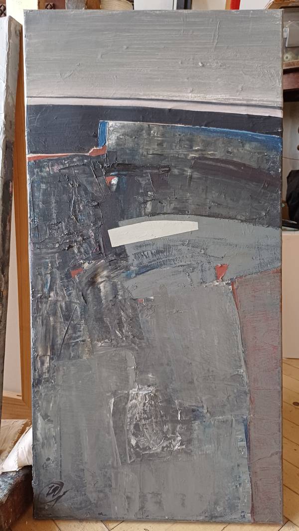 In the air Abstract Painting Yaryna Shumska - Subjektiv.art