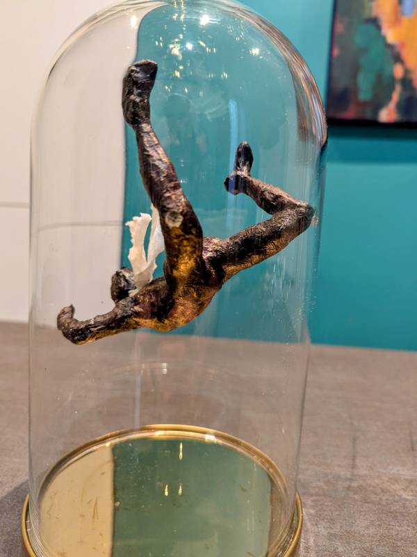 Chute Expressive and gestural Sculpture Hubert LAUDE - Subjektiv.art