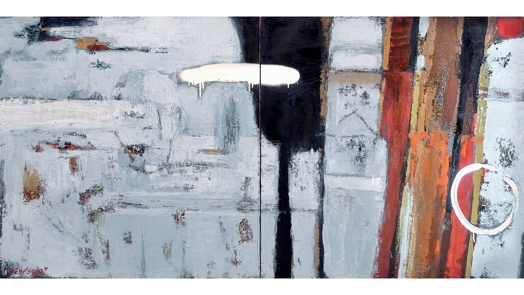 Equilibrium Abstract Painting Alena Kuznetsova - Subjektiv.art