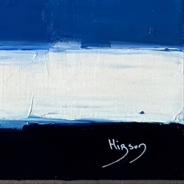 Infiniment bleu 3 (2023) Abstract Painting sandrine HIRSON - Subjektiv.art