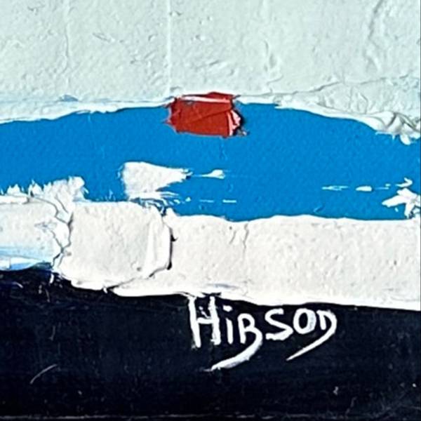 Infiniment bleu 1 (2023) Abstract Painting sandrine HIRSON - Subjektiv.art