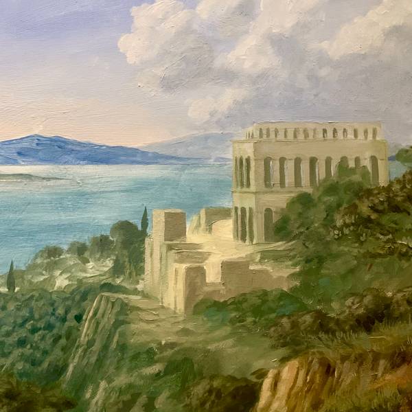 Ciel et Terre Surrealistic Painting Li B Edmond - Subjektiv.art