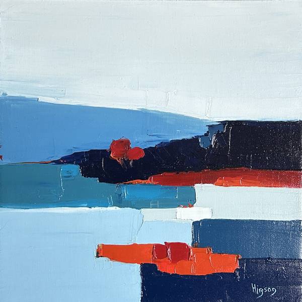 Infiniment bleu 11 (2024) Abstract Painting sandrine HIRSON - Subjektiv.art
