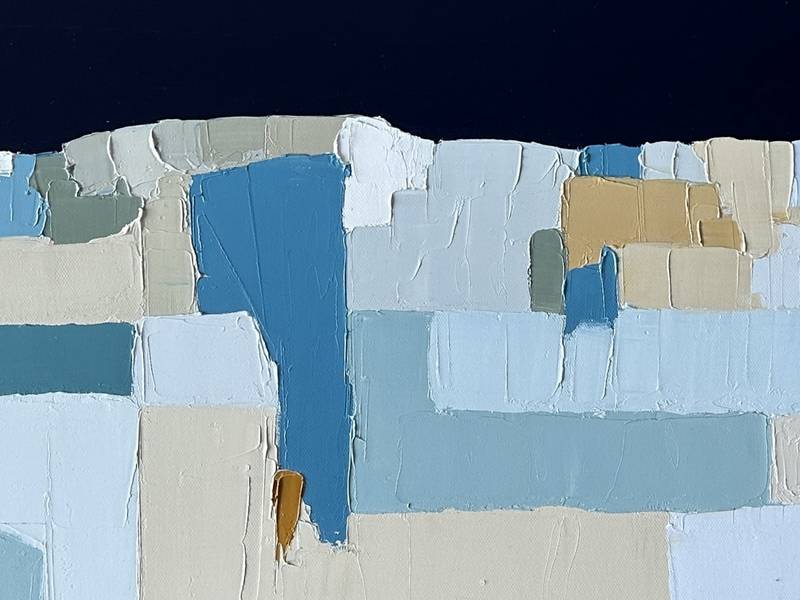 Un soir peut-être (2023) Abstract Painting sandrine HIRSON - Subjektiv.art