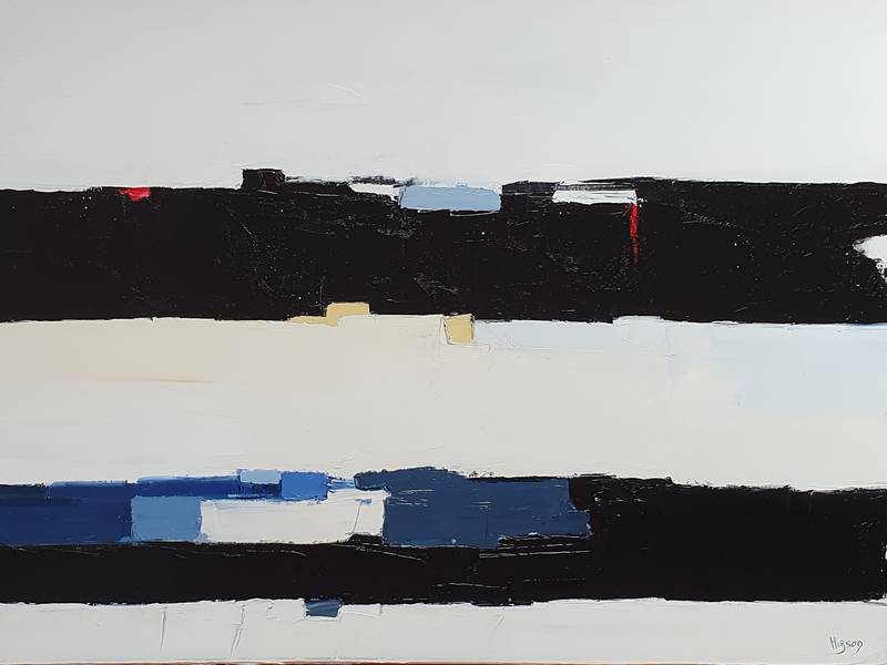 Voyage en Hiver 1 (2022) Abstract Painting sandrine HIRSON - Subjektiv.art