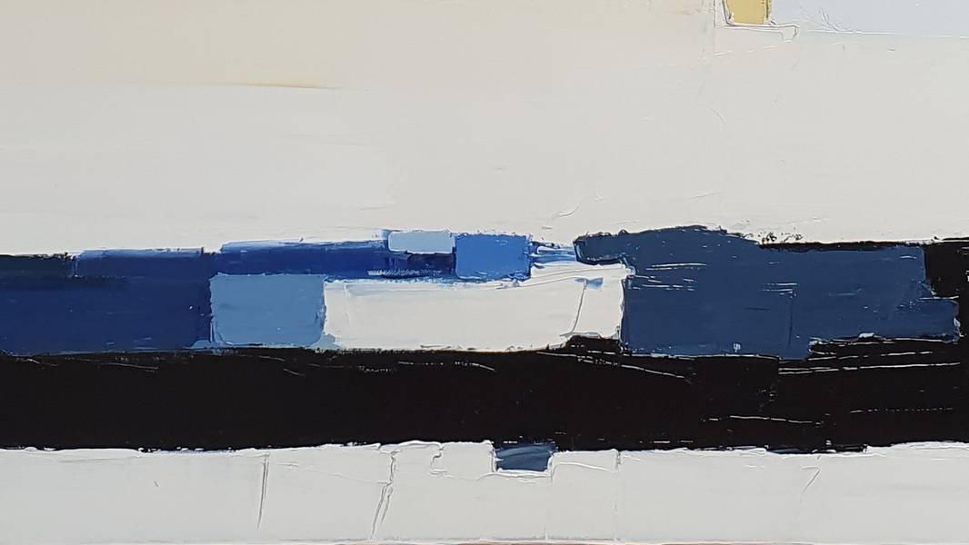 Voyage en Hiver 1 (2022) Abstract Painting sandrine HIRSON - Subjektiv.art