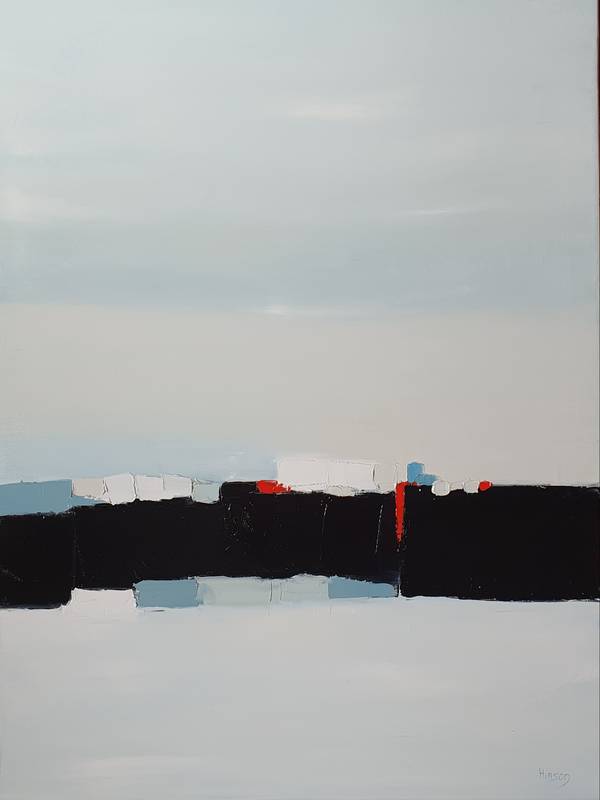 Voyage en hiver 2 (2022) Abstract Painting sandrine HIRSON - Subjektiv.art