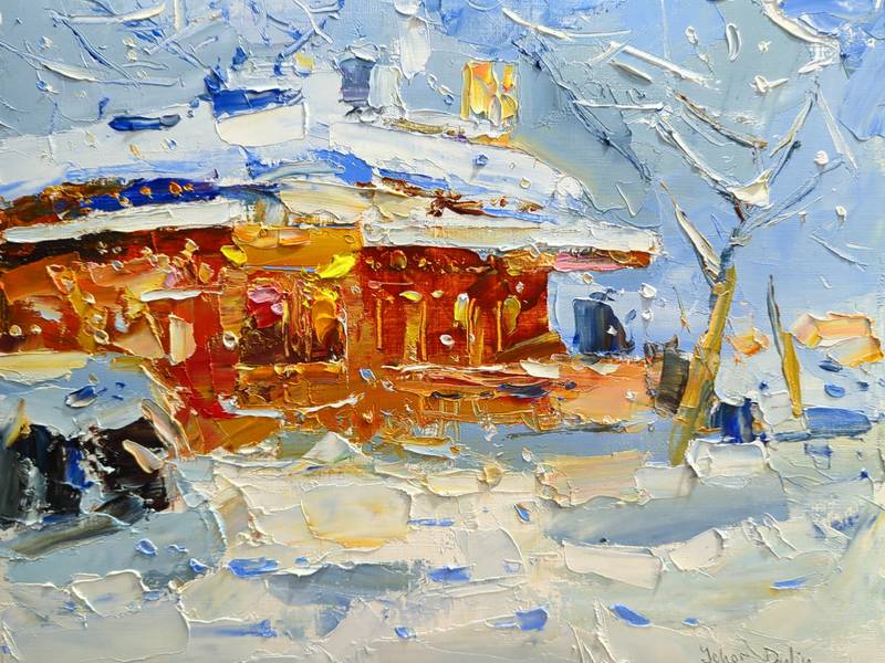 Christmas Eve Fine Art Painting Yehor Dulin - Subjektiv.art