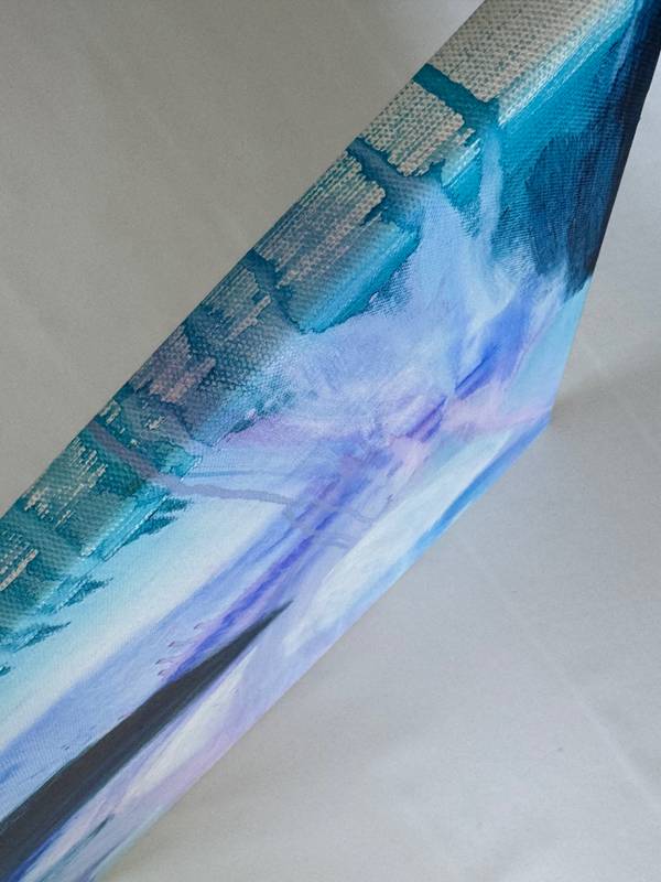 "Diving into blue" Abstract Painting Yana Yarosh - Subjektiv.art