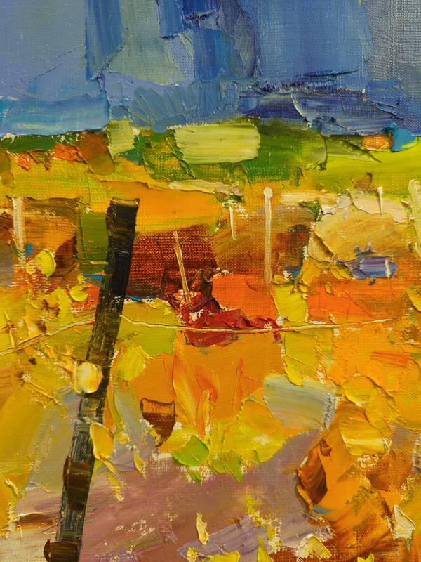 Vineyards in the mountains Fine Art Painting Yehor Dulin - Subjektiv.art
