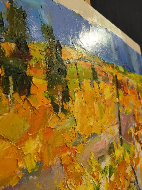 Vineyards in the mountains Fine Art Painting Yehor Dulin - Subjektiv.art
