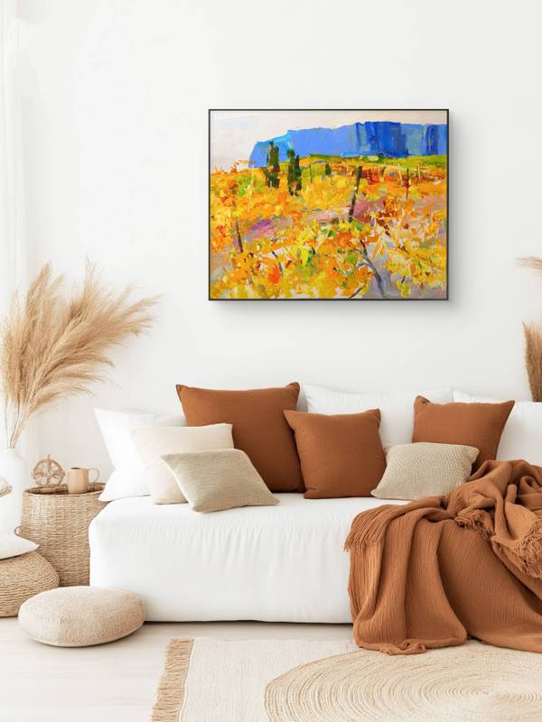 Vineyards in the mountains Fine Art Painting Yehor Dulin - Subjektiv.art