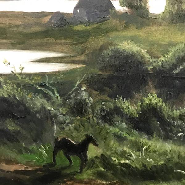 Les pèlerins Surrealistic Painting Li B Edmond - Subjektiv.art