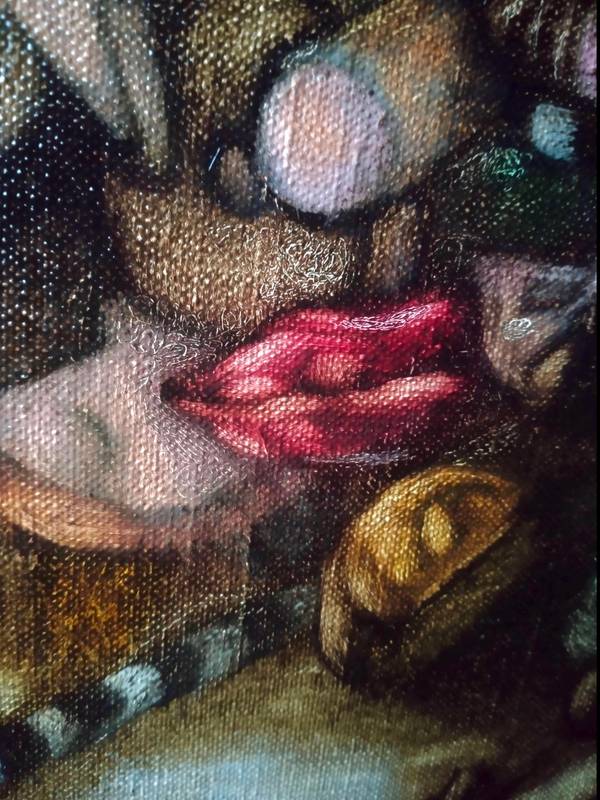 The spirit of Christmas. …which looks like a candy cane. Fine Art Painting Anna  Bulkina - Subjektiv.art