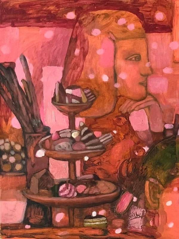 The mood for celebration Fine Art Painting Anna Bulkina - Subjektiv.art