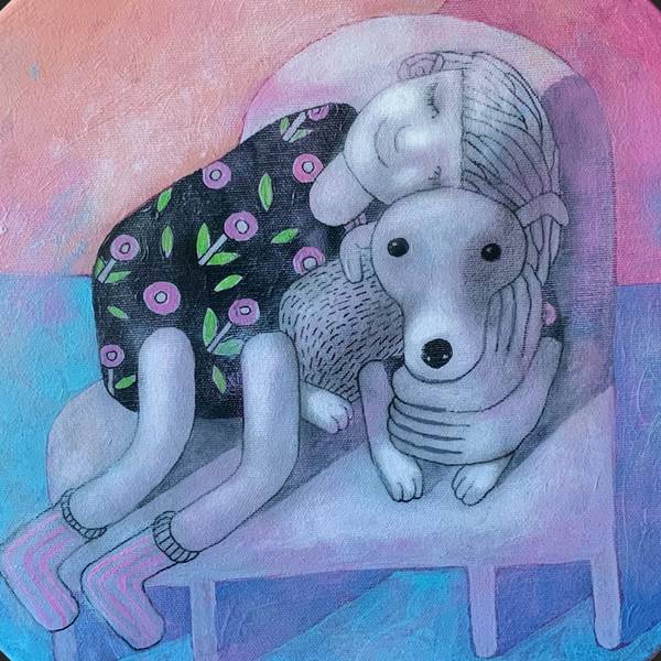 Hugs Fine Art Painting Anna Bulkina - Subjektiv.art