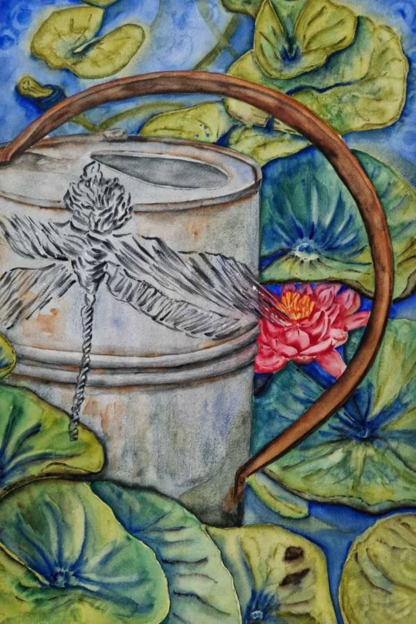 Pond with water lilies  - Subjektiv.art