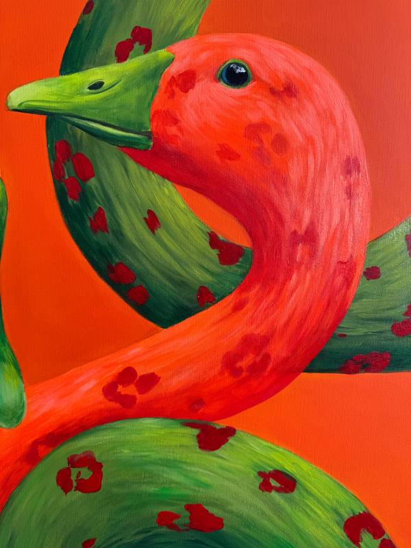 “Mimicry of Chaos” Surrealistic Painting Ivanka Nechyporuk - Subjektiv.art