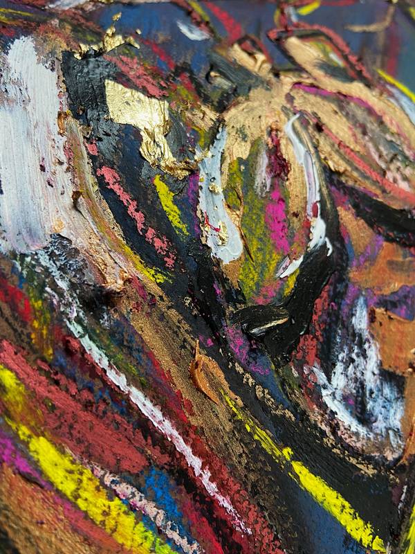 Rusty heart Expressive and gestural Drawing Inna Alimova - Subjektiv.art