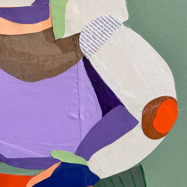 Peixeira Collage Mixed media Francisca Coutinho - Subjektiv.art
