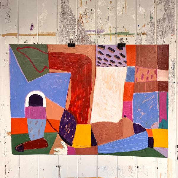 Reclined in time Unspecified Painting Francisca Coutinho - Subjektiv.art