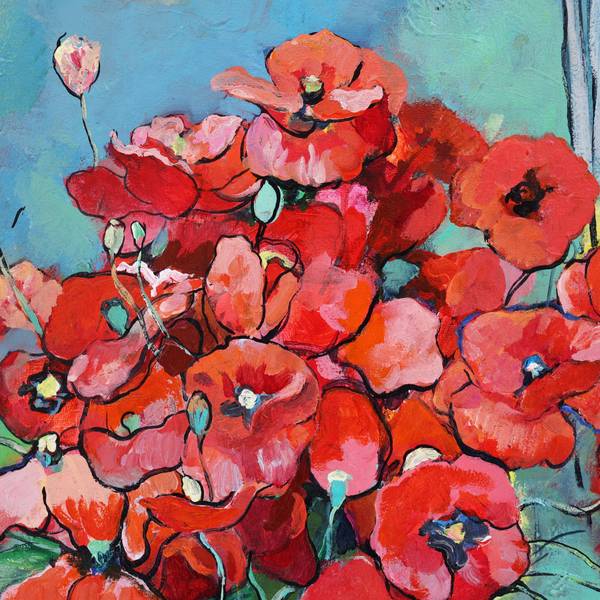 Poppies with bananas Fine Art Painting Artem Andreichuk - Subjektiv.art