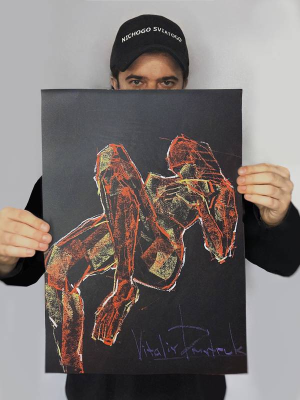 BLACK PASTELS /  №113 Graphic, illustrative and typographic Drawing Vitaliy Dmytruk  - Subjektiv.art