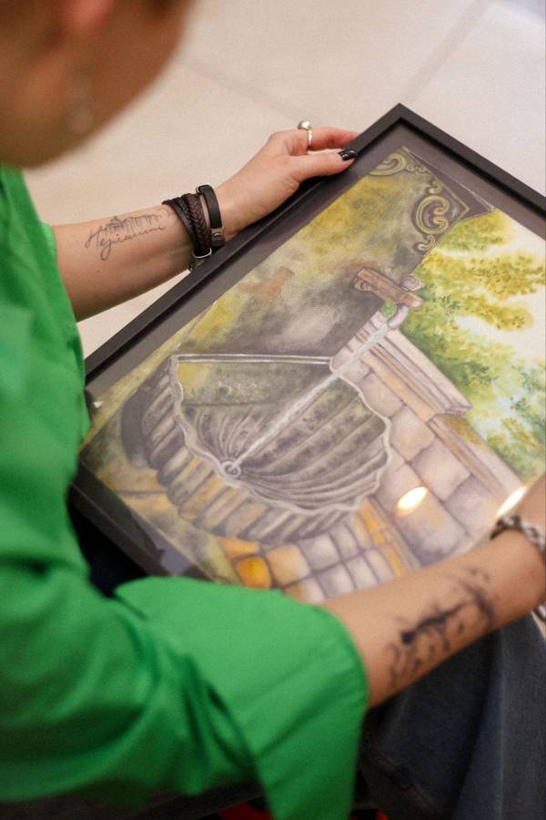 The source of life Expressive and gestural Painting Olena Yemelianova - Subjektiv.art