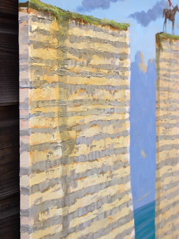 Faut-il savoir prendre de la hauteur quand une situation parait sans issue? Surrealistic Painting francois page - Subjektiv.art