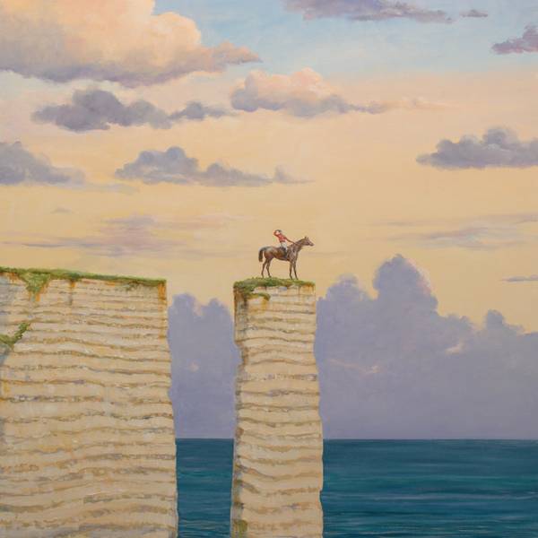 Je me retournais tout à coup ayant cru entendre le hennissement d’un cheval . En voyant cette scène improbable je me demandais si il fallait savoir prendre de la hauteur quand une situation paraissait sans issue.  - Subjektiv.art